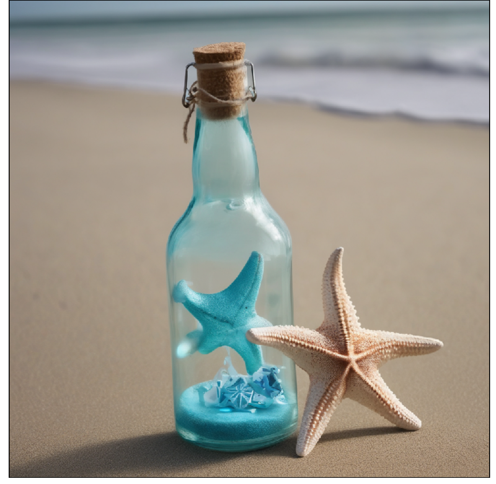 Original: bottle, message, and starfish